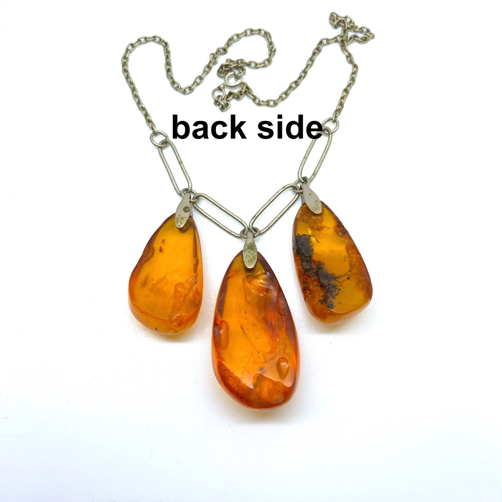 Stunning Unique Antique Amber Necklace - 3