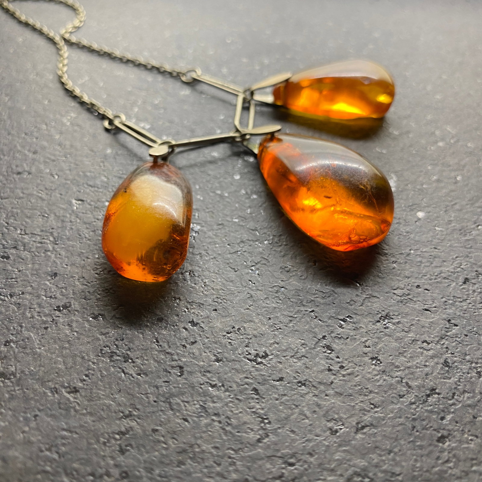 Stunning Unique Antique Amber Necklace - 6