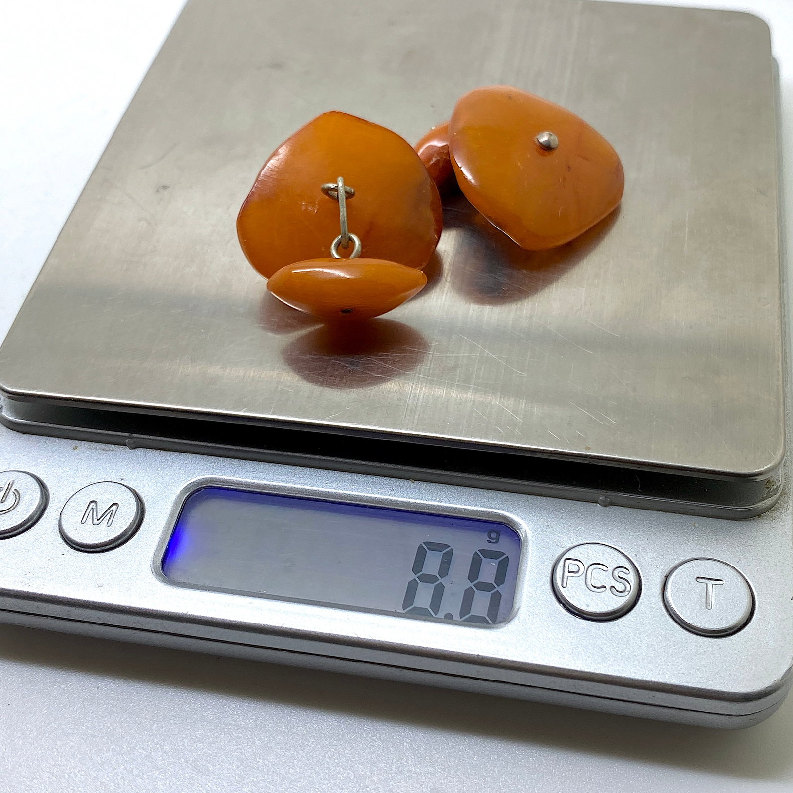 Splendid Vintage Amber Cufflinks - 2