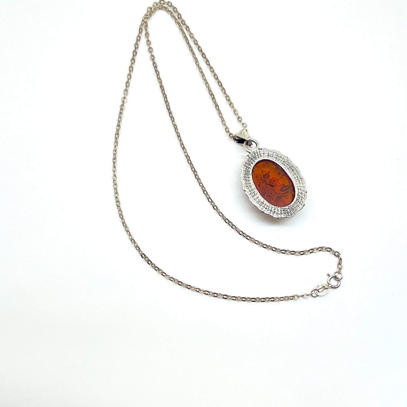 Antique Amber Pendant - 5