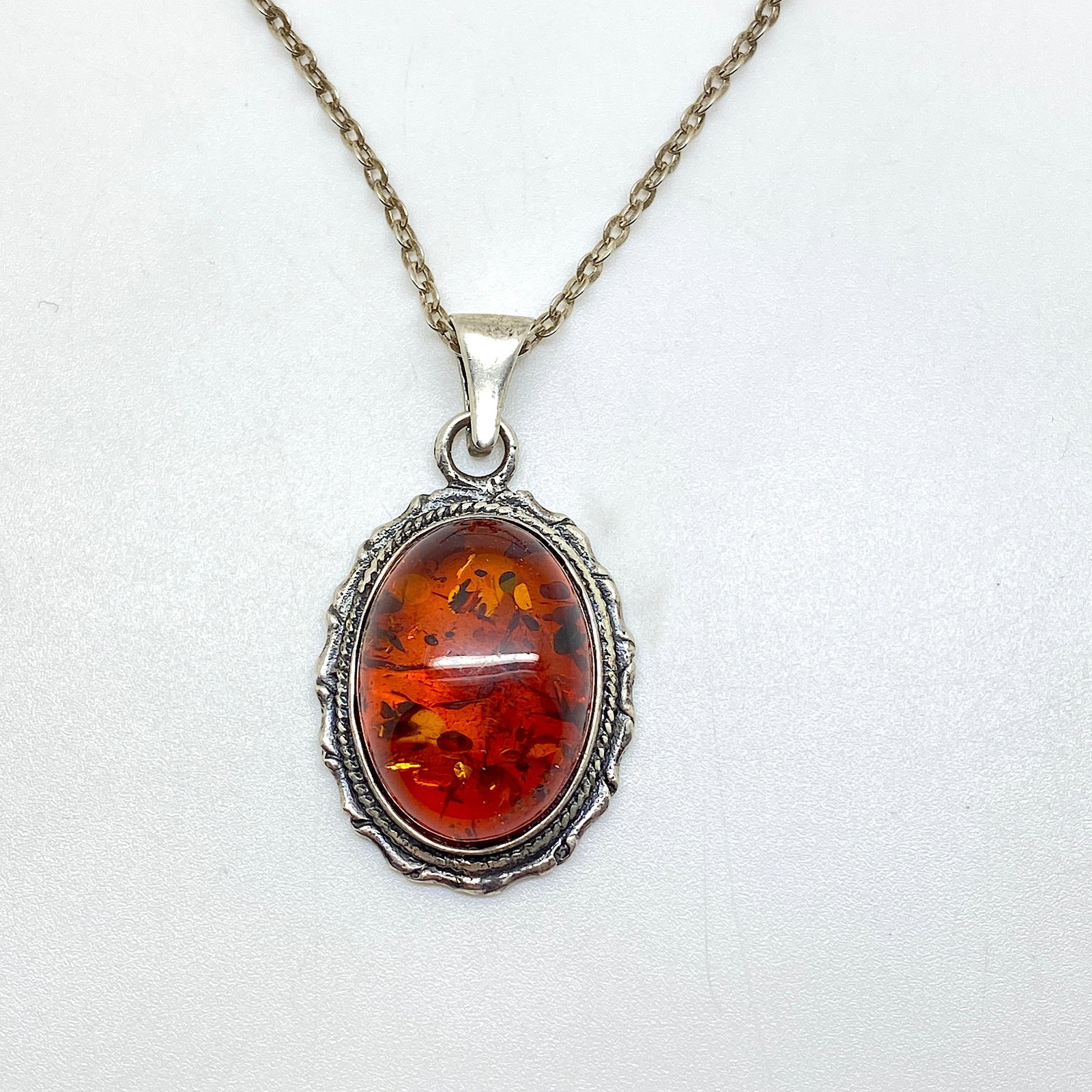 Antique Amber Pendant - 8