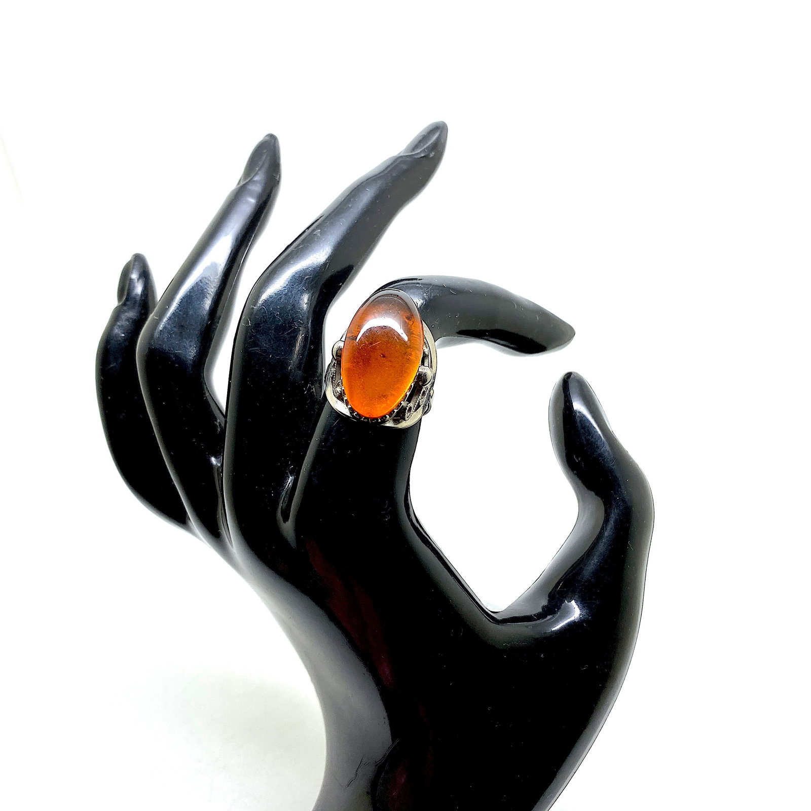 Unique and Impressive Amber Ring - 7