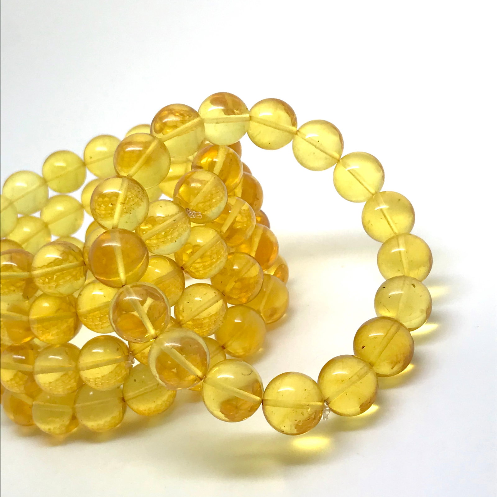 Beautiful Amber Bracelet made from Round Amber beads - 4