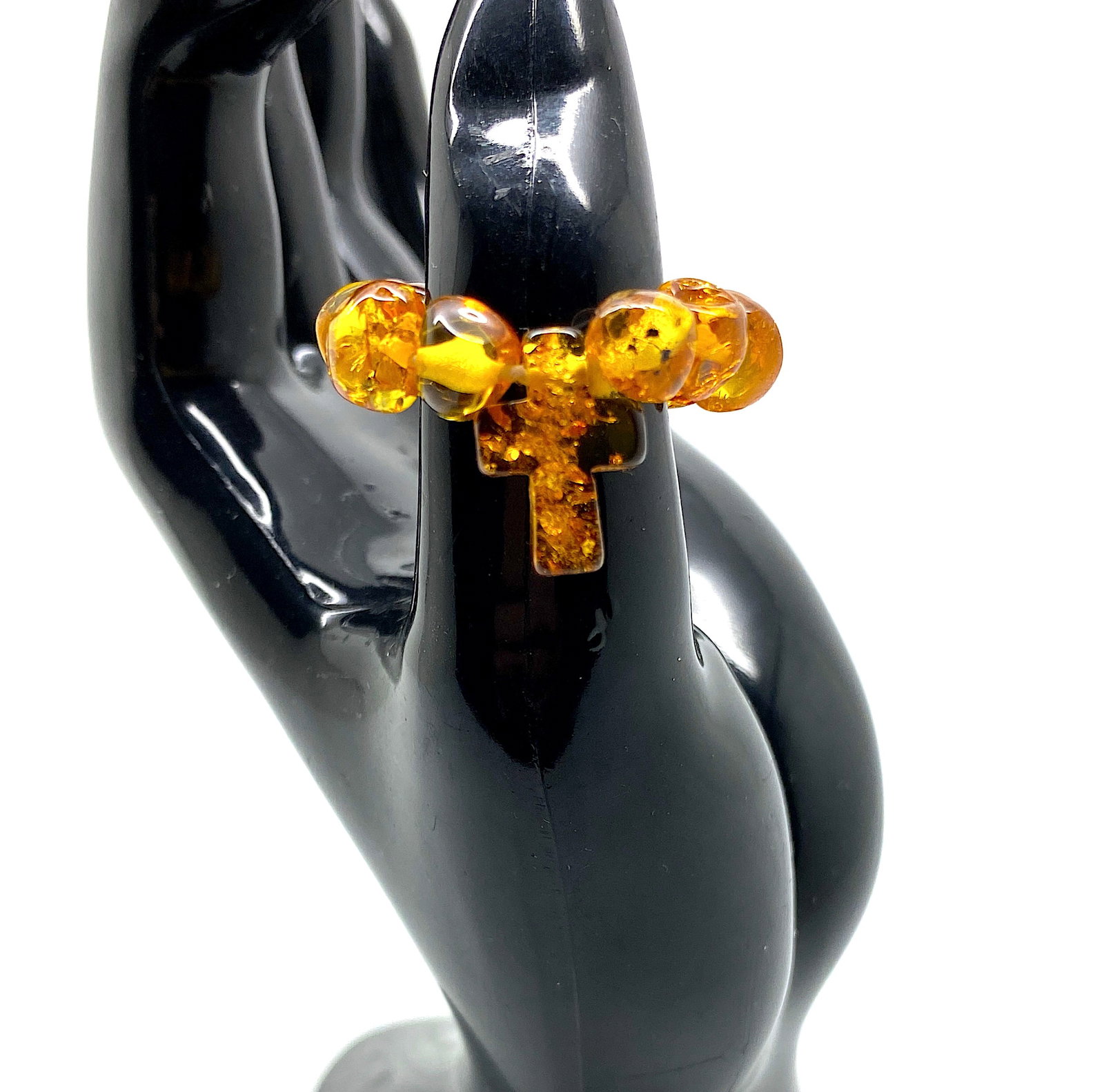 Astonishing Vintage Amber Ring - 7