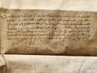 17th CENTURY MANUSCRIPT on VELLUM ANTIQUE LEGAL DOCUMENT in ENGLISH - 7