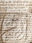 1678 17th CENTURY MANUSCRIPT on VELLUM ANTIQUE LEGAL DOCUMENT in ENGLISH - 6