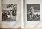 1870s BIBLE GUSTAVE DORE LLUSTRATED 2 VOLUMES MASSIVE FOLIO antique 230 plates - 12