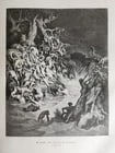 1870s BIBLE GUSTAVE DORE LLUSTRATED 2 VOLUMES MASSIVE FOLIO antique 230 plates - 9