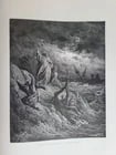 1874 BIBLE GUSTAVE DORE LLUSTRATED 2 VOLUMES MASSIVE FOLIO antique 230 plates - 13