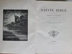 1874 BIBLE GUSTAVE DORE LLUSTRATED 2 VOLUMES MASSIVE FOLIO antique 230 plates - 2