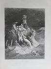 1874 BIBLE GUSTAVE DORE LLUSTRATED 2 VOLUMES MASSIVE FOLIO antique 230 plates - 9