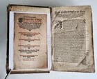 1569 SERMONS by WILD ILLUSTRATED PIGSKIN FOLIO antique BANNED by CHURCH - 3