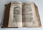 1569 SERMONS by WILD ILLUSTRATED PIGSKIN FOLIO antique BANNED by CHURCH - 5
