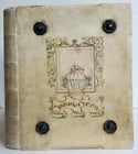 MANUSCRIPT in ITALIAN IMITATIO CHRISTI VELLUM BOUND: Title: MANUSCRIPT in ITALIAN IMITATIO CHRISTI VELLUM BOUND Description: IMITATIO CHRISTI (Imitation of Christ) Manuscript on watermark paper Dated - 2004 Vellum binding with colorful title on the