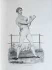 1820s BOXING PUGILISTS ILLUSTRATED w/ 62 PLATES antique - 16