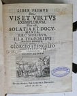 1650 BLIND-STAMPED PIGSKIN BOUND ANTHOLOGY by Jesuit Georg Stengel antique - 3