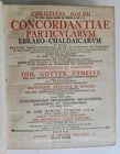 1734 BIBLE HEBREW CONCORDANCE antique VELLUM BOUND Judaica - 2