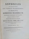 1786 SOPHOCLES POETRY in GREEK 2 VOLUMES antique - 2
