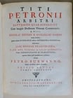 1743 SATYRICON by PETRONIUS antique 2 VOLUMES VELLUM BINDING - 4