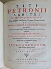 1743 SATYRICON by PETRONIUS antique 2 VOLUMES VELLUM BINDING - 5