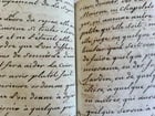 19th CENTURY FRENCH MANUSCRIPT BOOK antique De nos saintes constitutions 330 pp - 7