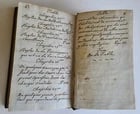 19th CENTURY FRENCH MANUSCRIPT BOOK antique De nos saintes constitutions 330 pp - 8
