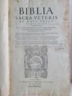 1573 BIBLE in LATIN ILLUSTRATED 3 LARGE FOLIO VOLUMES 16th century ANTIQUE - 3