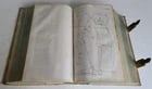 1719 ILLUSTRATED COMPENDIUM of HOUSEHOLD LITERATURE antique GERMAN PIGSKIN FOLIO - 16