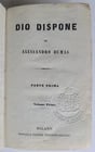 1800s ALESSANDRO DUMAS DIO DISPONE in ITALIAN antique - 3
