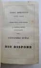 1800s ALESSANDRO DUMAS DIO DISPONE in ITALIAN antique - 6