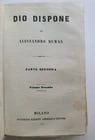 1800s ALESSANDRO DUMAS DIO DISPONE in ITALIAN antique - 7