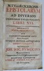 1739 CICERO EPISTOLARUM ad DIVERSOS antique M. TULLII CICERONIS - 3
