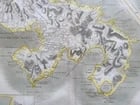 1814 MAP of WEST INDIA ISLANDS Carribean MARTINICO & DOMINICA antique 21 x 28" - 6