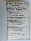 1673 CLACIS HOMERICA TREATISE on HOMER POETRY by GE. PERKINS antique: Title: 1673 CLACIS HOMERICA TREATISE on HOMER POETRY by GE. PERKINS antique Description: CLACIS HOMERICA by GE PERKINS London; 1673 Size 4 by 6 1/4" Original calf, spine with raised bands Marbled