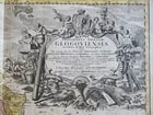 1739 LARGE MAP OF SILESIA POLAND GLOGOVIENSIS antique 25 x 4 3/4" - 2