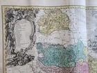 1739 LARGE MAP OF SILESIA POLAND GLOGOVIENSIS antique 25 x 4 3/4" - 4