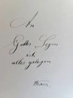 1886 GERMAN MANUSCRIPT ANNIVERSARY ALBUM antique C.F. Klein-Schlatter company - 11