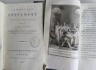 1793 BIBLE in FRENCH antique 2 VOLUMES illustrated over 80 plates NEW TESTAMENT - 2