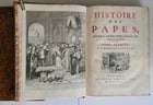 1732 -1734 HISTORY of POPES 5 VOLUMES antique in FRENCH prohibited by church - 2