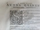1577 PLATO COMEDIES antique 16th CENTURY FOLIO M. Accius Plautus - 8