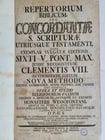 1733 BIBLE CONCORDANCE 2 volumes in LATIN antique MASSIVE FOLIO - 10