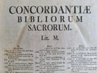 1733 BIBLE CONCORDANCE 2 volumes in LATIN antique MASSIVE FOLIO - 11