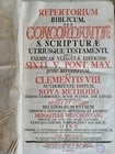 1733 BIBLE CONCORDANCE 2 volumes in LATIN antique MASSIVE FOLIO - 4