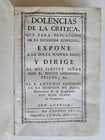 1760 DOLENCIAS DE LA CRITICA by Antonio Codorniu antique in SPANISH - 2