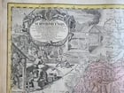 1736 LARGE MAP OF SILESIA POLAND SCHWIDNICENSIS antique 25 x 4 3/4" - 2