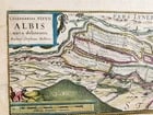 1640 MAP of GERMANY ELBE RIVER by WILLEM BLAEU antique AUTHENTIC hand colored - 2