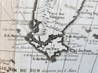 1730s MAP of SOUTH AMERICA antique 21 by 24.5" - 6