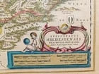 1640 MAP of GERMANY HILDESHEIM by WILLEM BLAEU antique AUTHENTIC hand colored - 2
