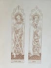 1867 ILLUSTRATIONS of the ROOD SCREEN in RANWORTH antique ILLUSTRATED FOLIO - 12