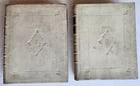 1768-1802 EURIPIDES TRAGEDIES 2 VOLUMES antique VELLUM GREEK & LATIN poetry - 2